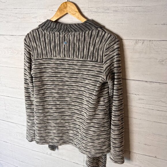 Kuhl Cardigan Womens Size XS Gray & White Asymmetric Hem Lightweight Gorpcore - Picture 11 of 14